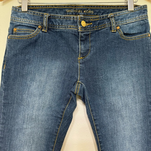 Michael Kors Low Rise Skinny Dark Wash Denim Women’s Blue Jeans, Size 4P - Picture 3 of 8